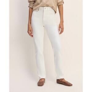 Everlane The Way High Slim Jean High Rise In Bright White Size 26 Regular